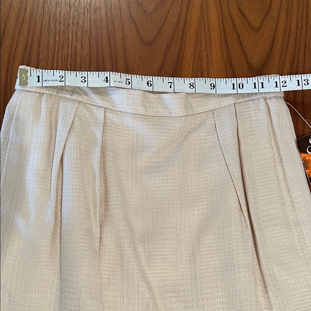 NWT Saville Suit Skirt & Blazer Classic Business Style Beige/Cream 6P Vintage - Picture 12 of 16